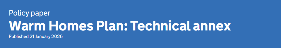 Warm Homes Plan Technical annex
