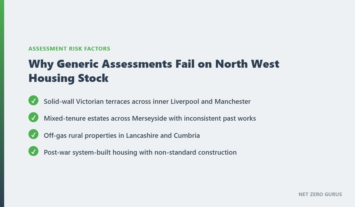 North West housing stock risk factors for PAS 2035 retrofit assessment